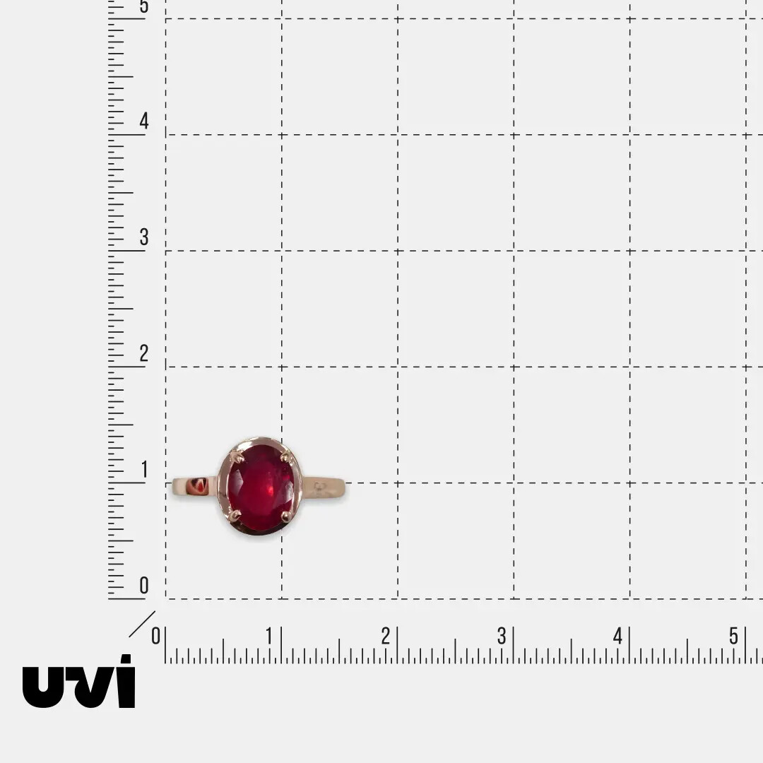Серебряное кольцо с рубином